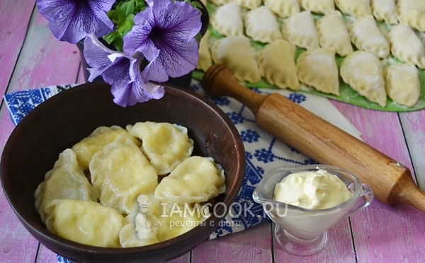Фото вареников с творогом из теста на воде