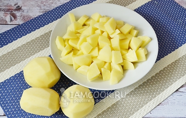 Порезать картофель