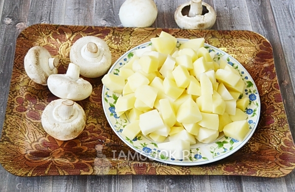 Порезать картошку