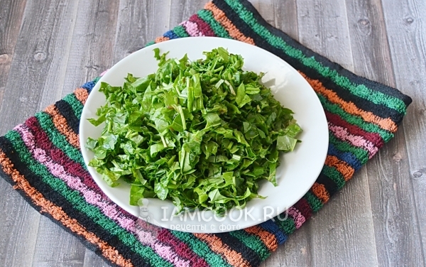 Порезать щавель