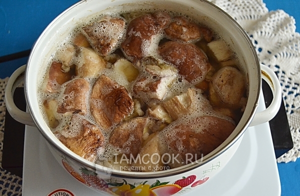 Сварить грибы
