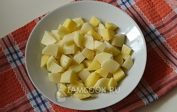 Порезать картофель