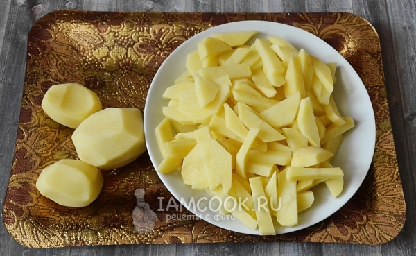 Порезать картофель
