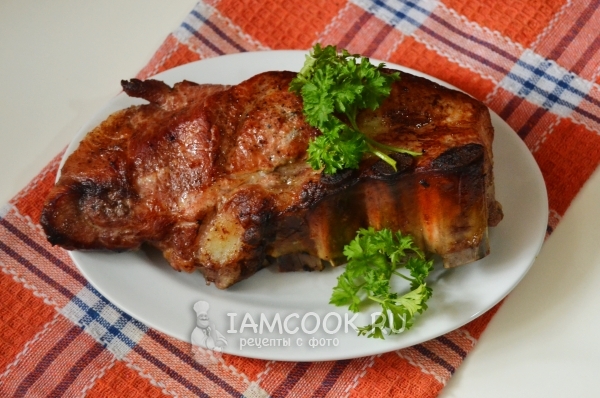 Грудинка в медово-горчичном соусе