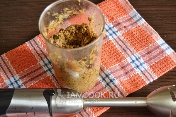 Пюрировать грибную смесь