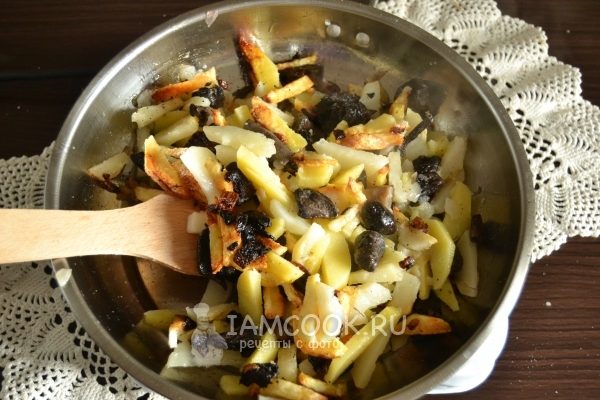 Смешали картошку с грибами