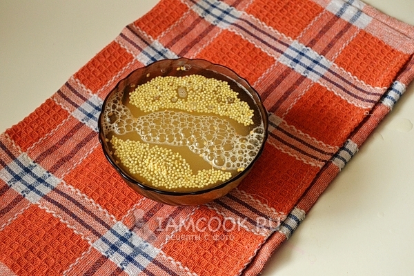 Промыть пшено