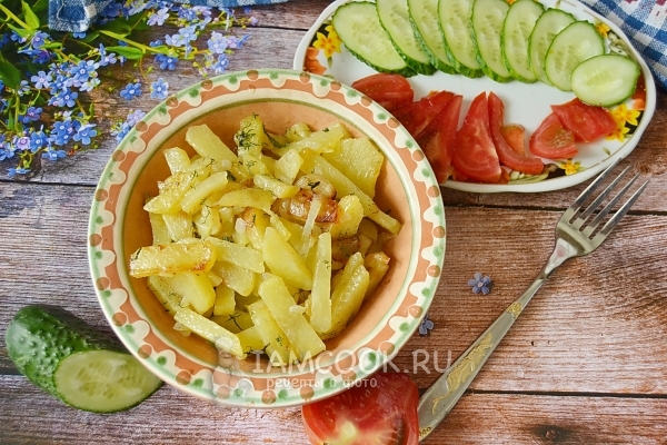 Рецепт жареной картошки на сливочном масле