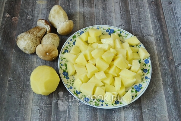 Порезать картофель