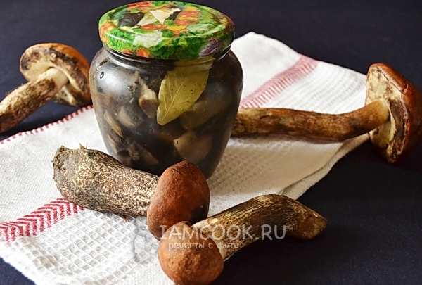 Фото маринованных подосиновиков на зиму в банках