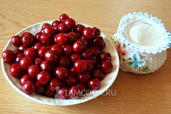 Ингредиенты для варенья из вишни без косточек