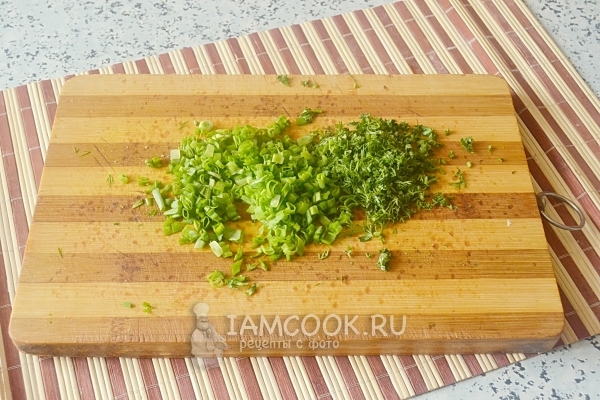 Порезать зелень