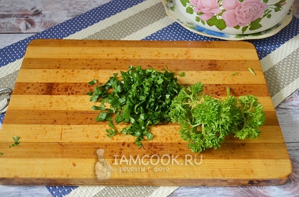 Порезать зелень