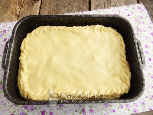 Сделать прямоугольный пирог