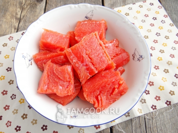 Кусочки филе кеты