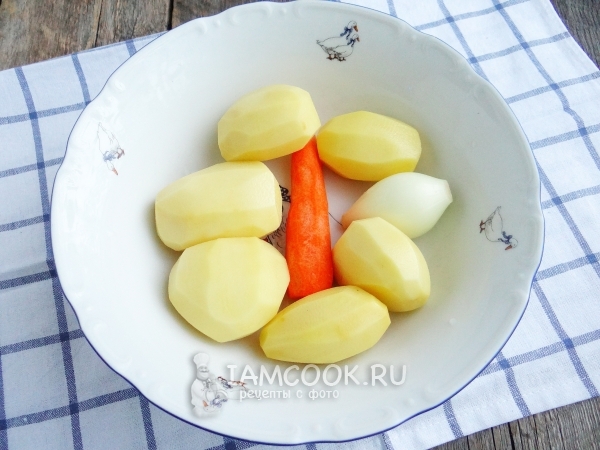 Почистить овощи