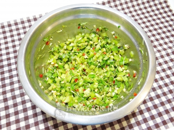 Размешать начинку