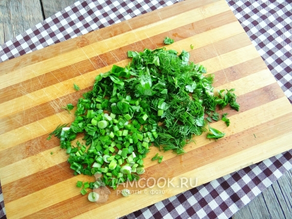 Нарезать зелень