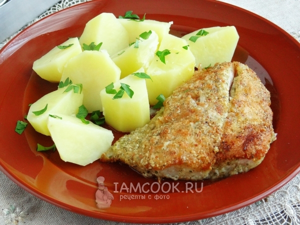 Готовое филе морского окуня в ароматной панировке