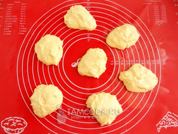 Разделить тесто на части