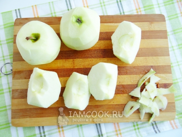 Почистить яблоки