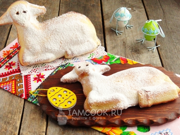 Фото пасхального барашка (выпечка)