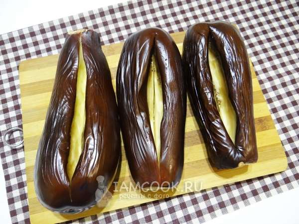 Запечь баклажаны