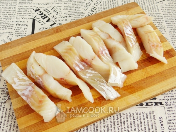 Порезать филе рыбы