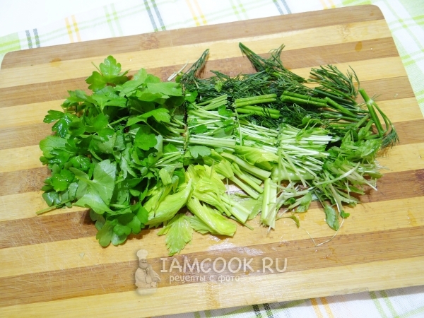 Порезать зелень