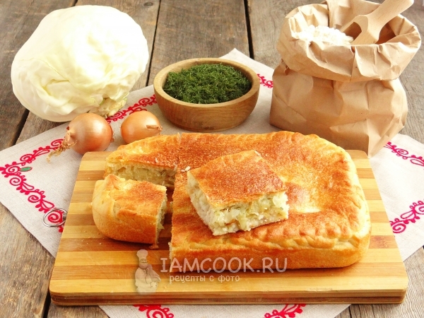 Пирог с капустой и рыбой