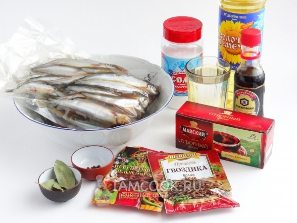 Ингредиенты для шпрот в мультиварке