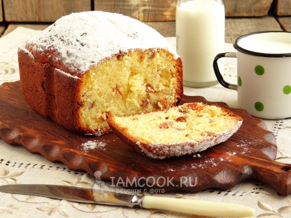 Готовый творожный кекс в хлебопечке