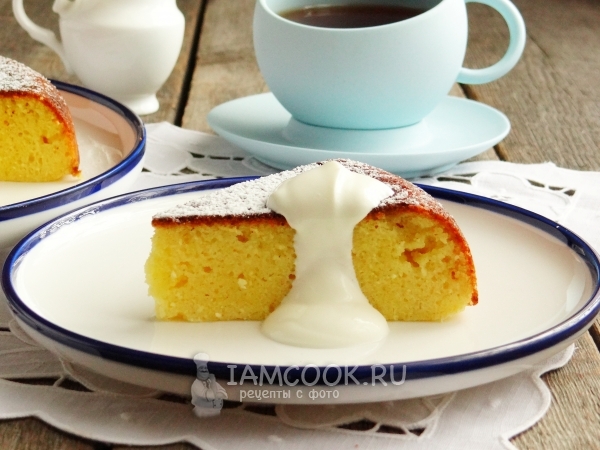 Манник с творогом в мультиварке