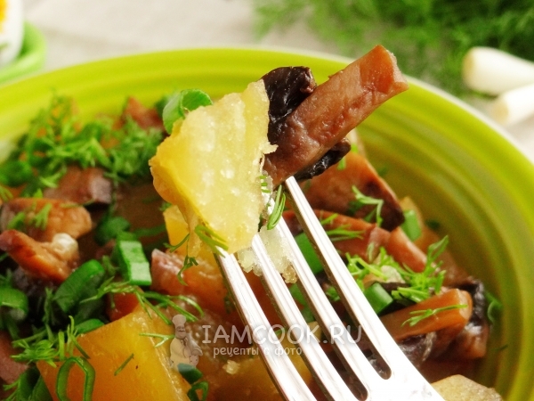 Картофель с грибами