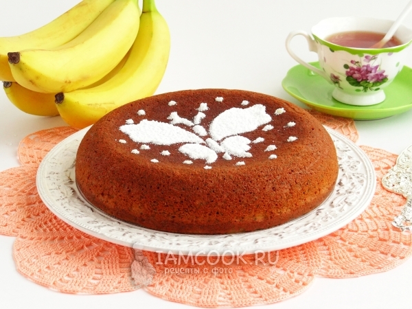 Банановый кекс в мультиварке