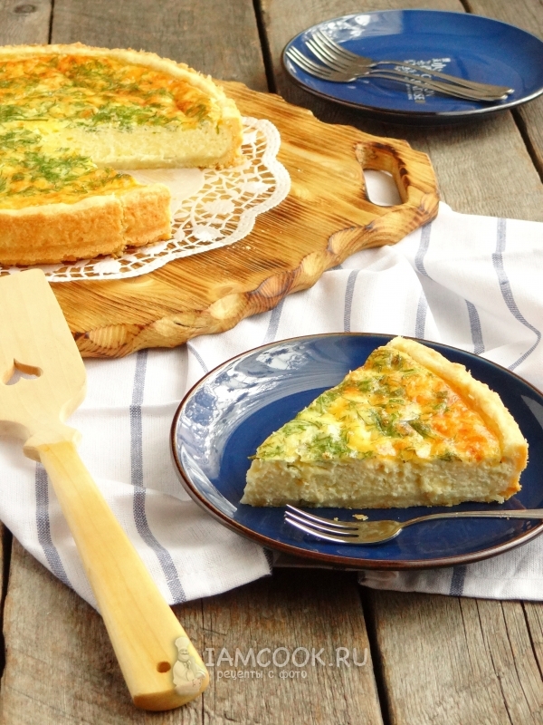 Рецепт сырного пирога на скорую руку