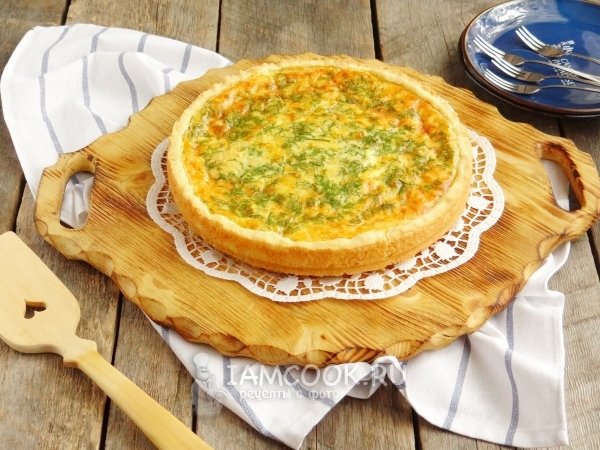 Готовый сырный пирог на скорую руку