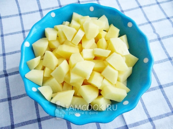 Порезать картофель