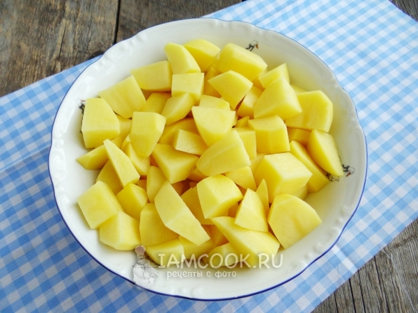 Порезать картофель