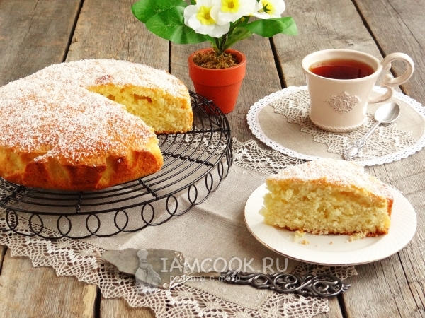 Кокосовый кекс на оливковом масле