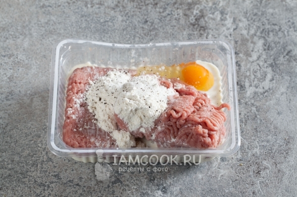 Соединить компоненты для фарша