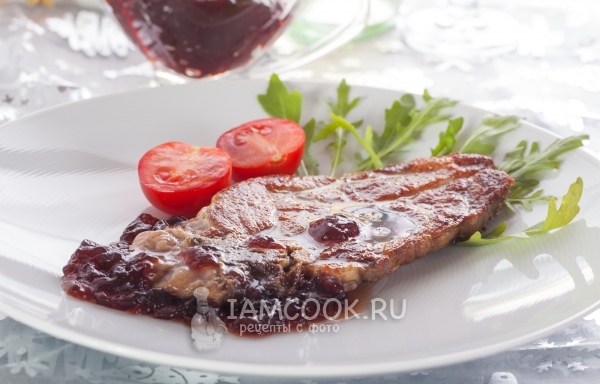 Фото желе из красного вина