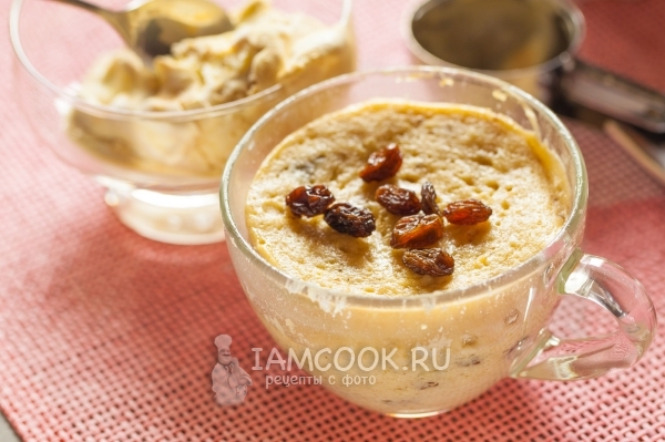 Рецепт творожных кексов в микроволновке за 5 минут