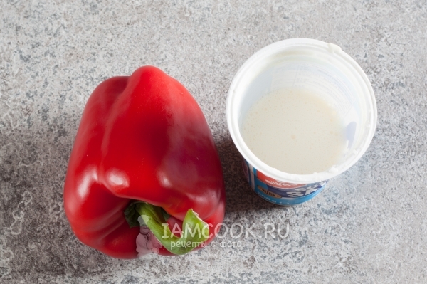 Ингредиенты для сливочного соуса с перцем