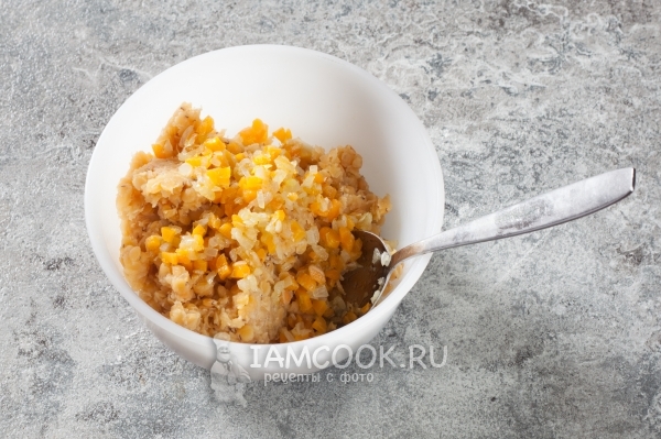 Соединить чечевицу с зажаркой