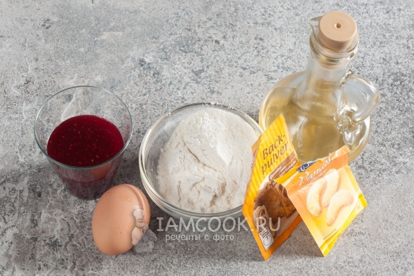 Ингредиенты для маффинов в микроволновке