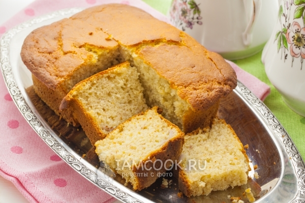 Фото бананового кекса на кефире