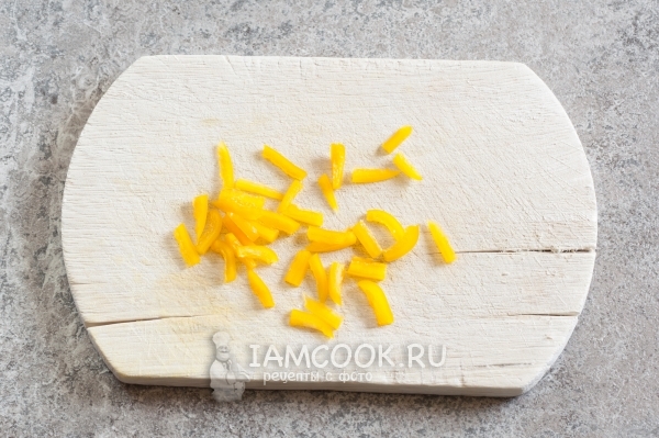 Нарезали перец