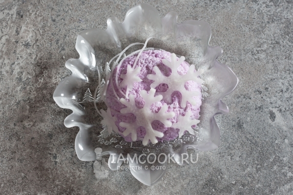 Украсить снежинками из дайкона