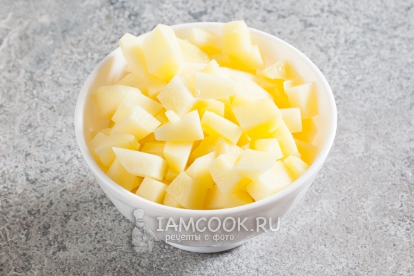 Порезать картофель